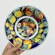 Set of 4 decorative majolica plates hand-painted — Ceramiche d’Arte Parrini, Tuscany