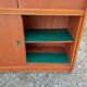 1950s wood and glass display cabinet
