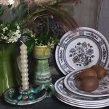 Six English porcelain dessert plates WOOD & SONS Dorset service