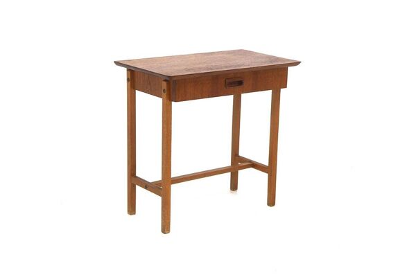 Table de chevet scandinave en teck, Suède, 1950
