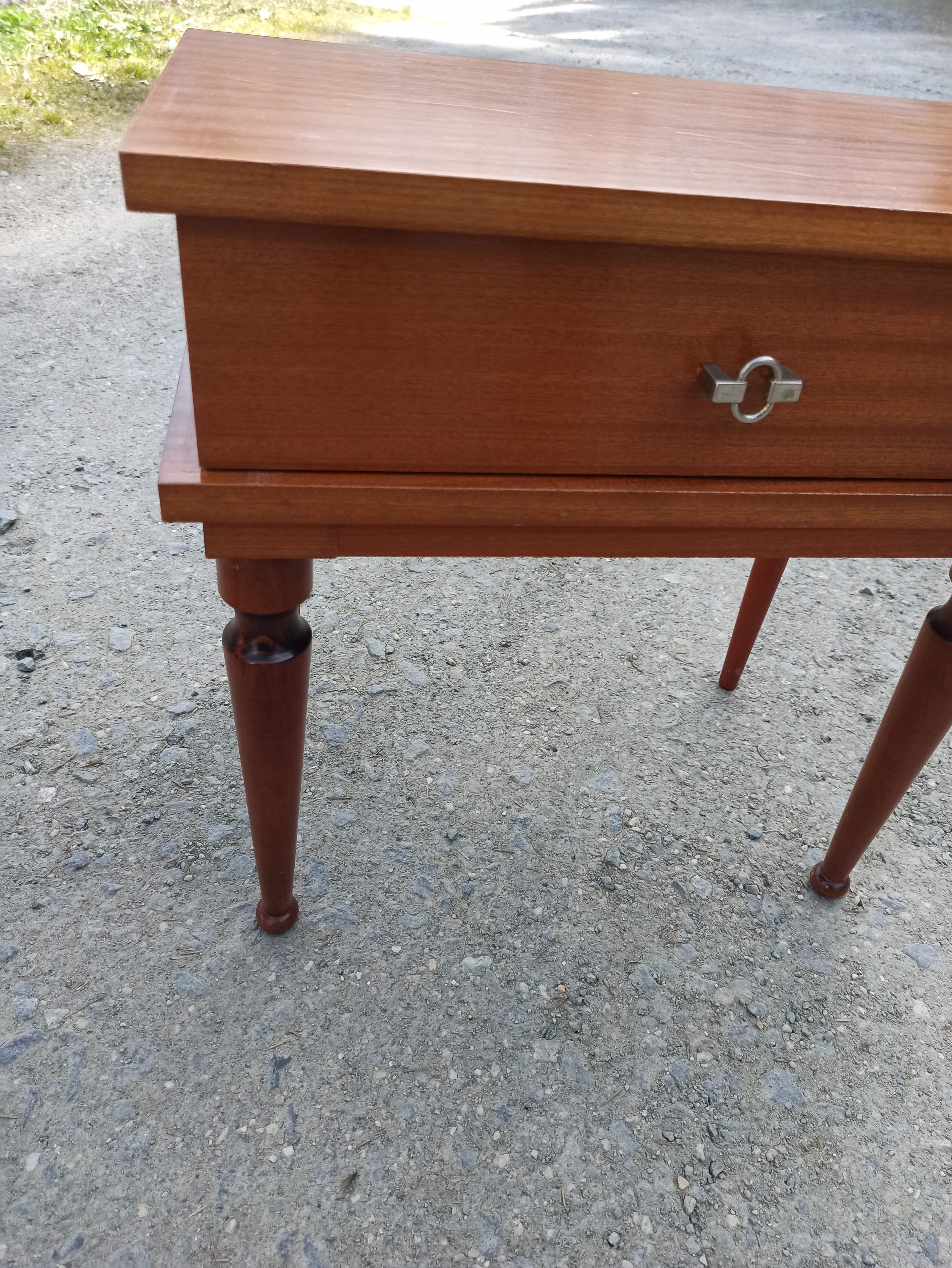 Pair of 50s Scandinavian style bedside tables