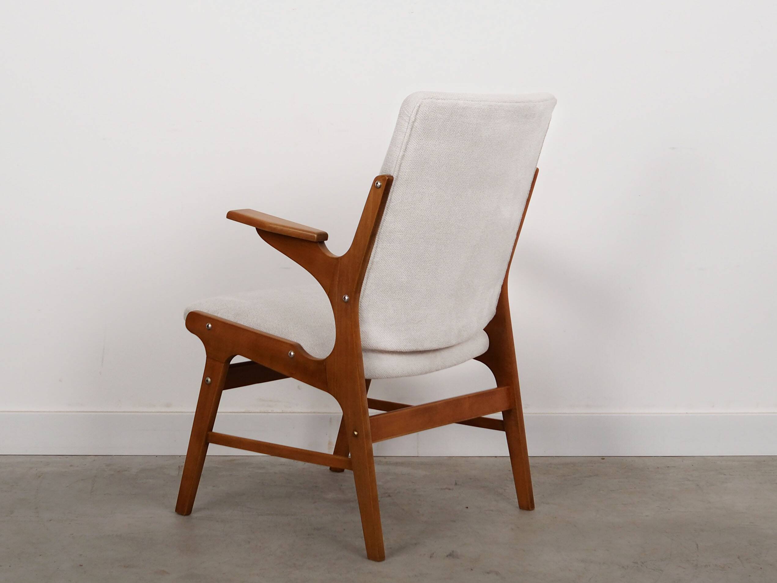 Beech armchair, scandinavian design, 1960s