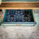 Buffet two bodies blue green oak