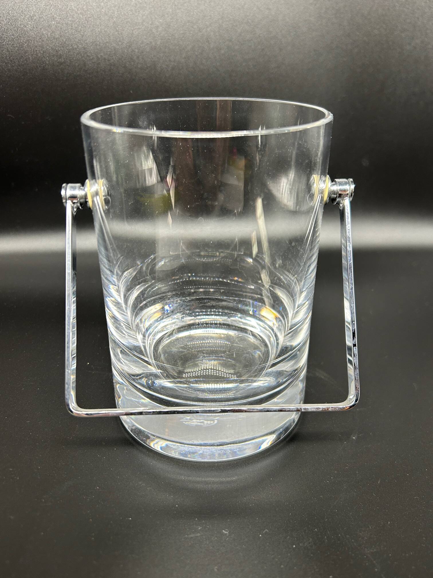 crystal ice bucket 1970