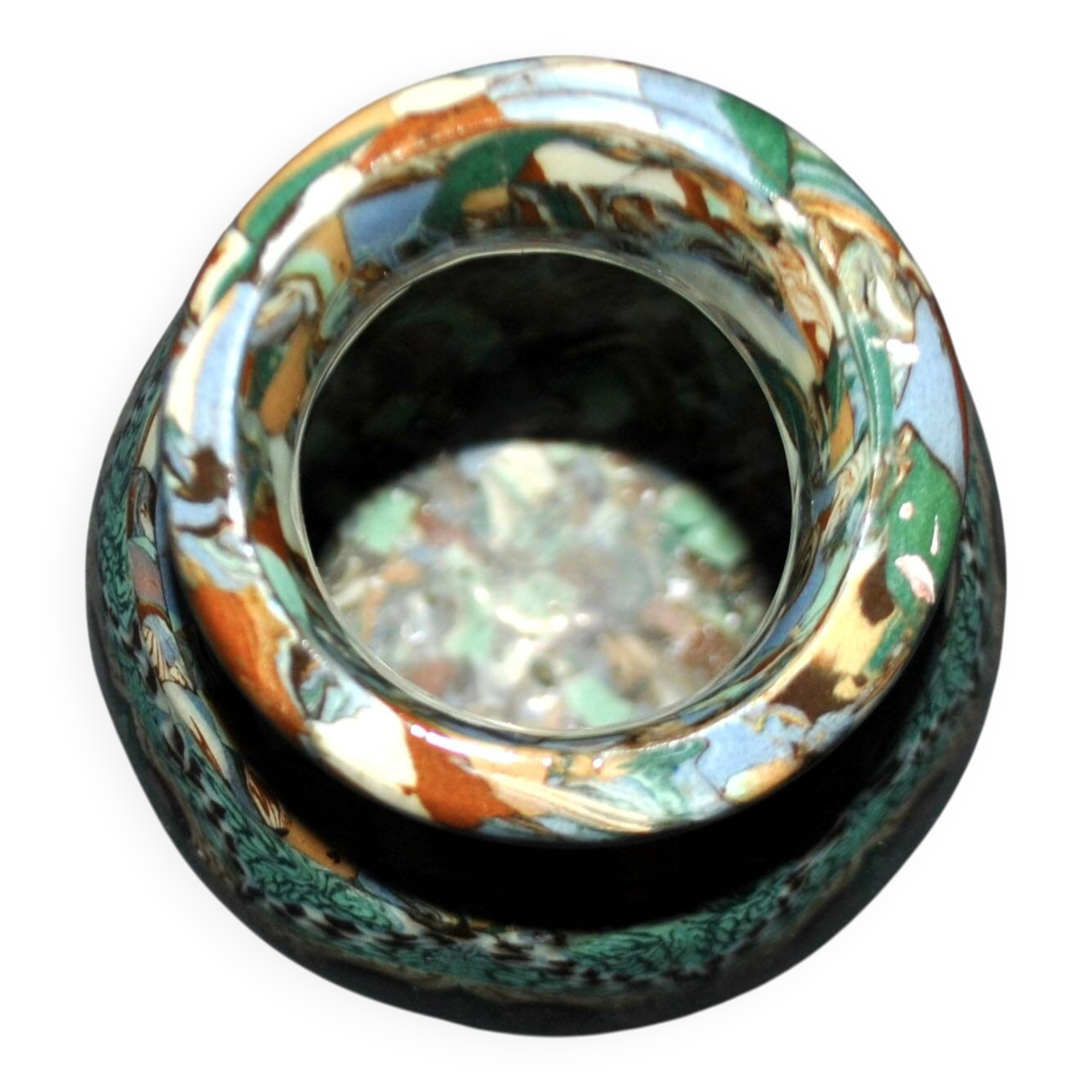 Vase art déco vallauris terres mêlées de jean gerbino 1930