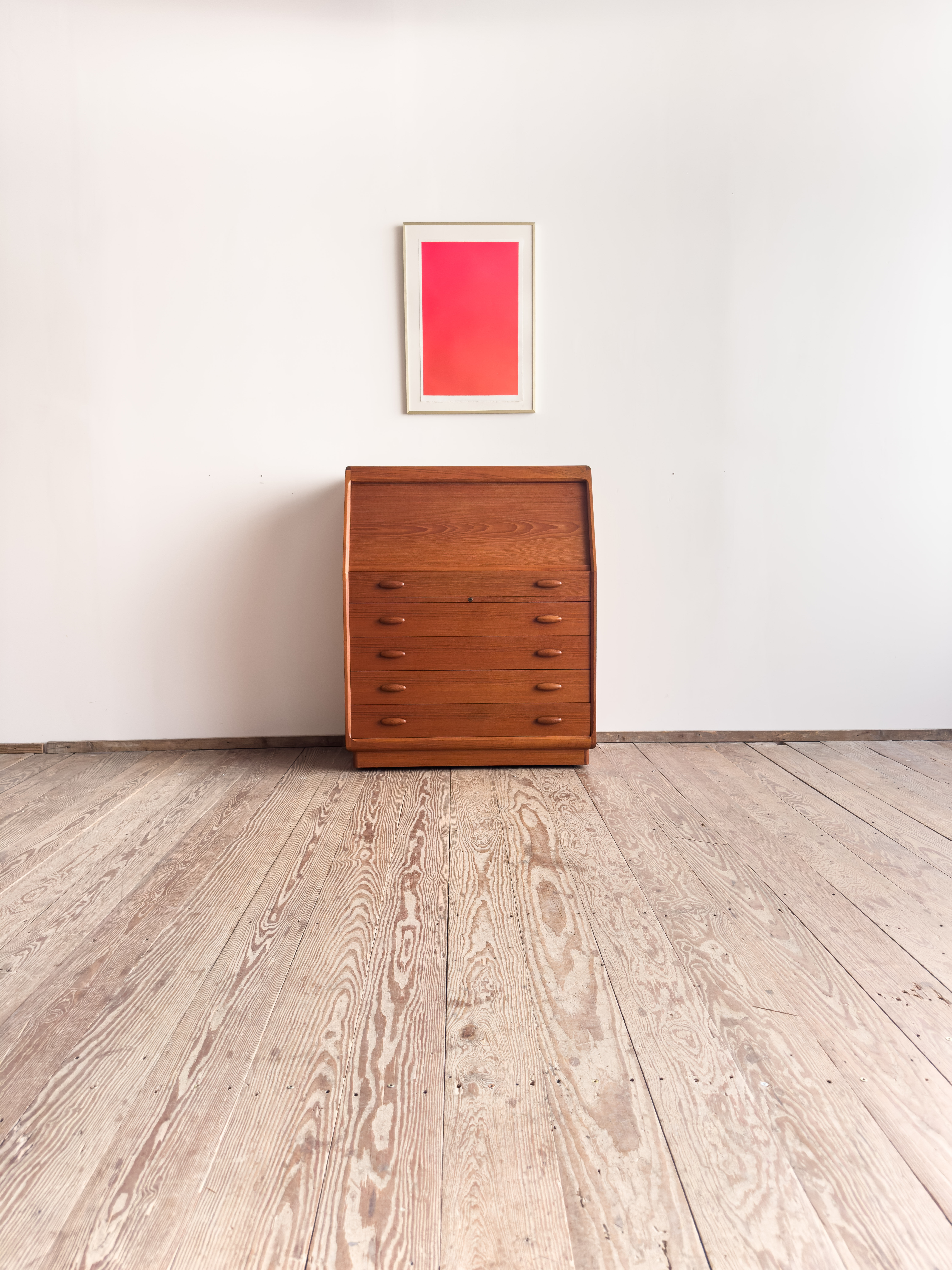 Teak Secretary Dyrlund Denmark Mid Century Desk