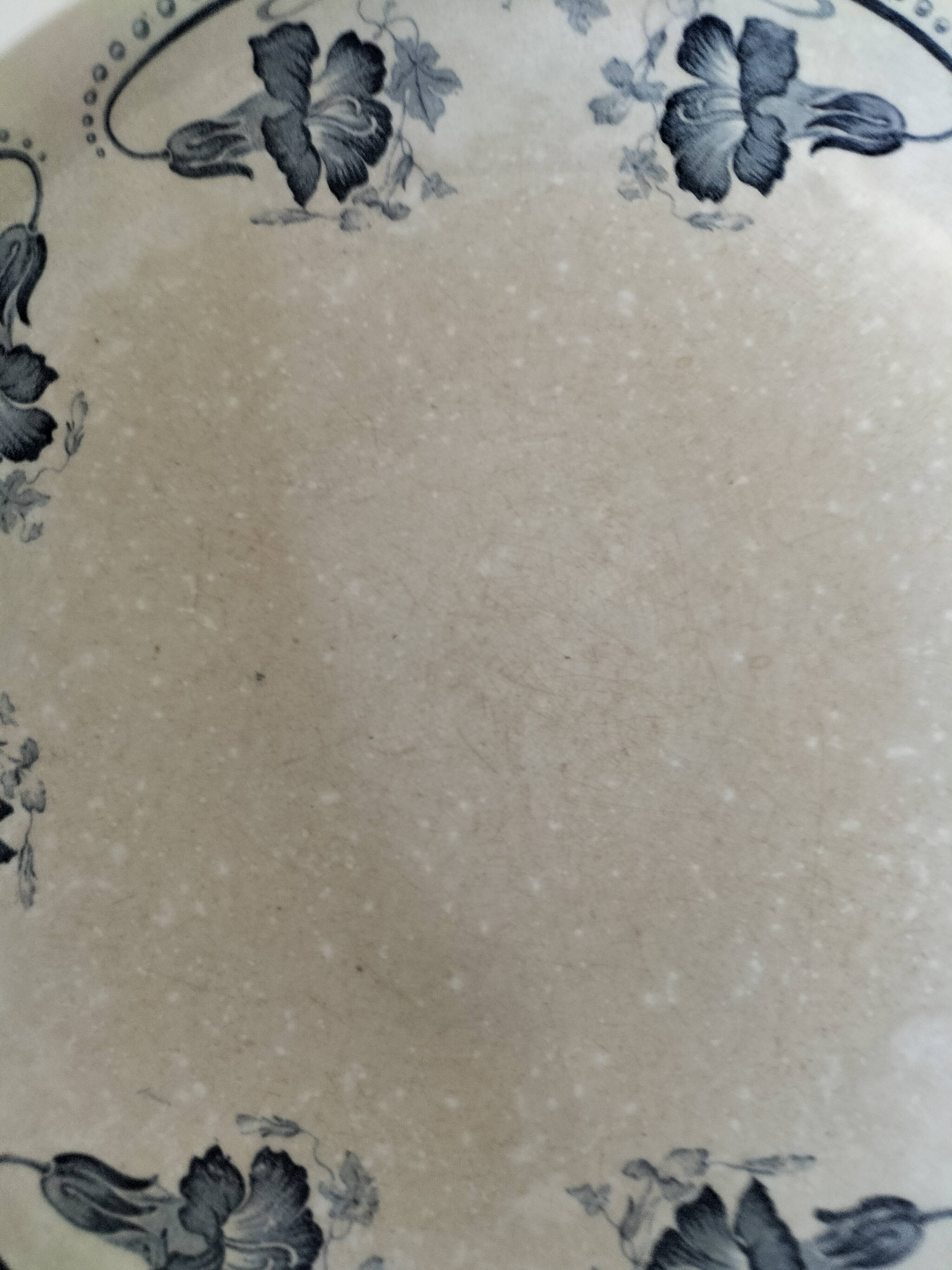 Compote dish with pedestal – SFNO stamp (circa 1890-1910)