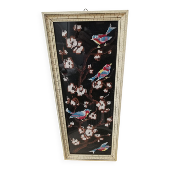 Birds vintage canvas tapestry