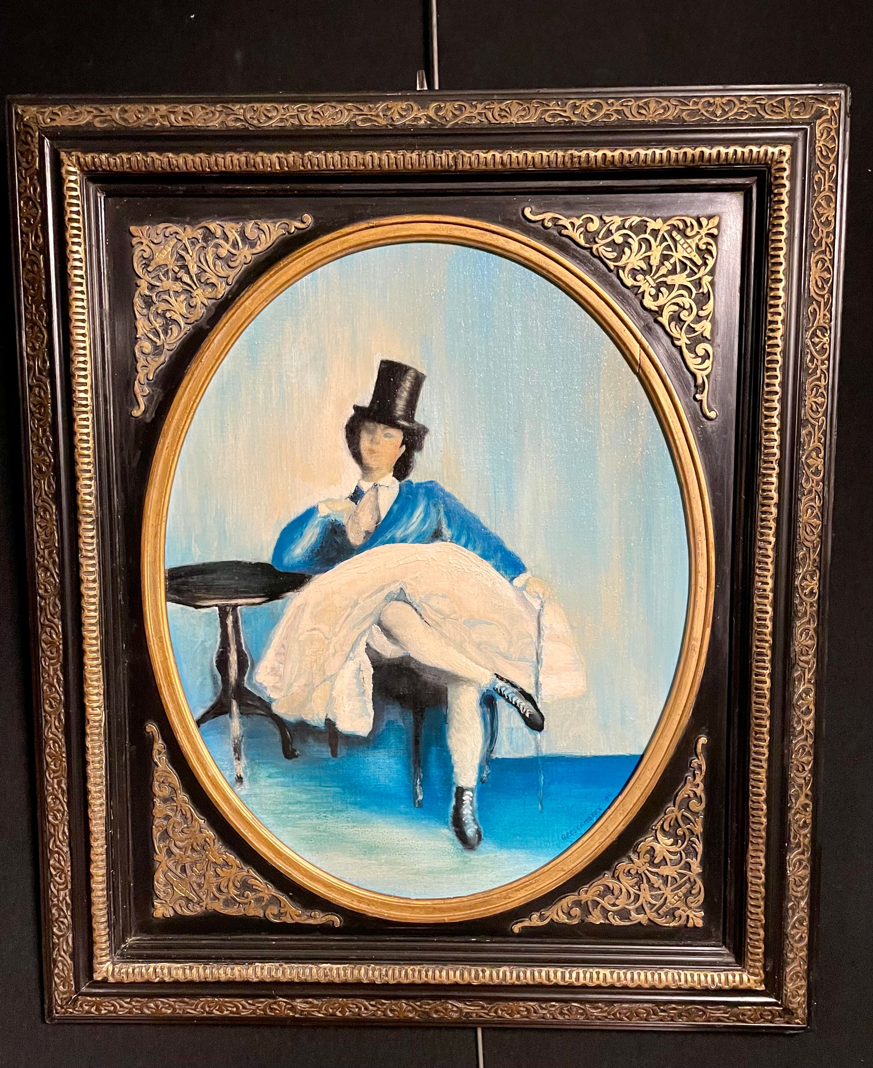 Oil on cardboard ' the amazon ́