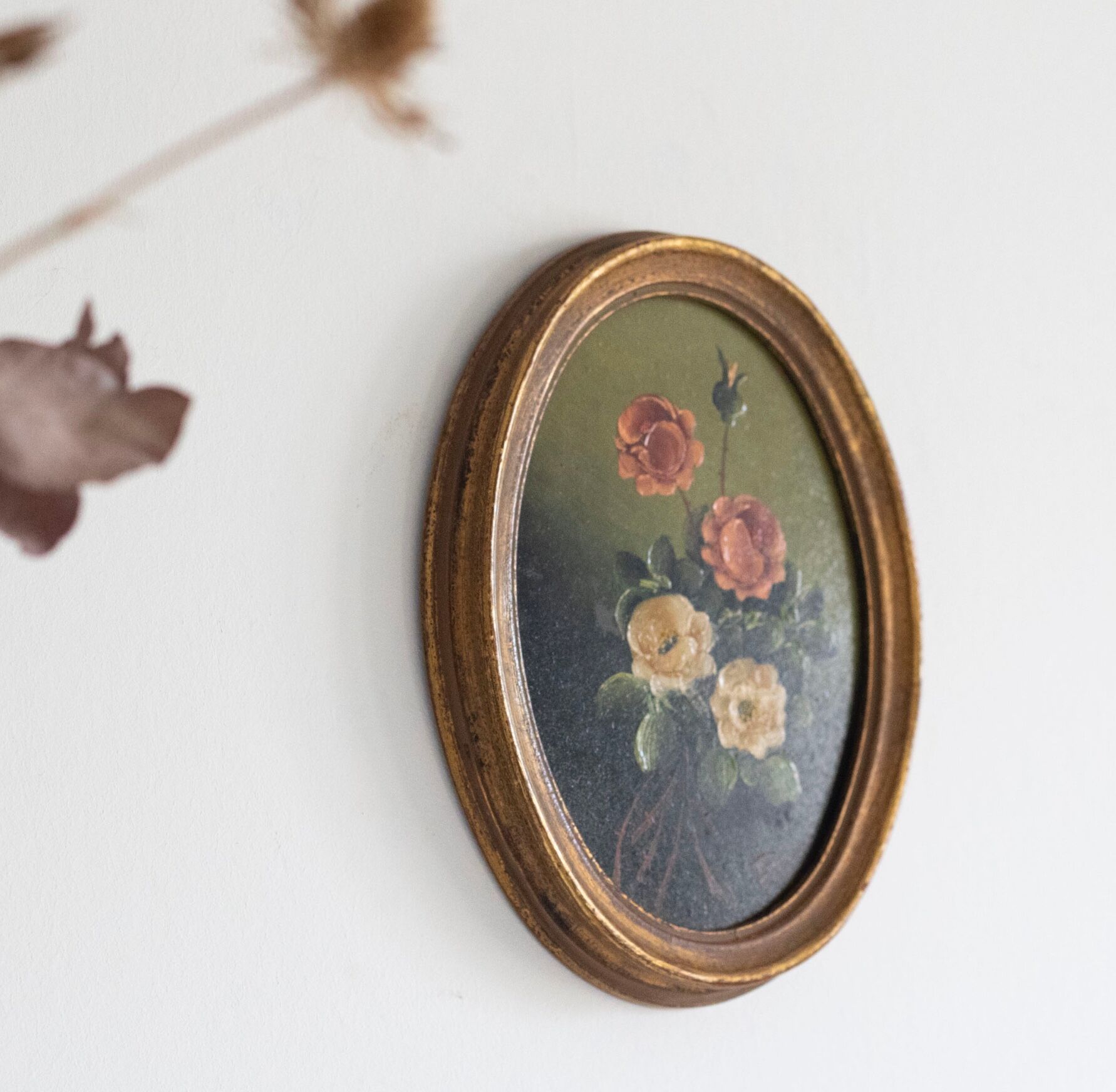 Lot de 3 tableaux bouquet de fleurs