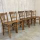 Chaises bistrot dépareillées x5