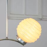 Lustre à sphère jaune Art Déco Italien