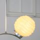 Lustre à sphère jaune Art Déco Italien