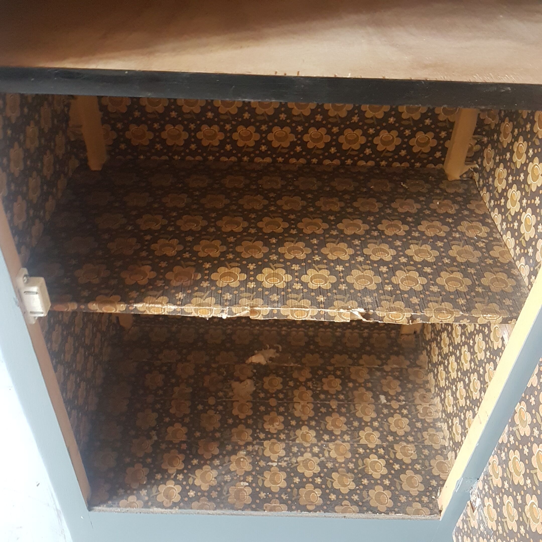 Vintage grey blue chest of drawers