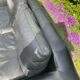 High-quality black leather Durlet sofa