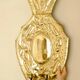 Pair of large baroque style mid-century Swedish brass sconces