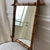 Barber mirror style bamboo XXth