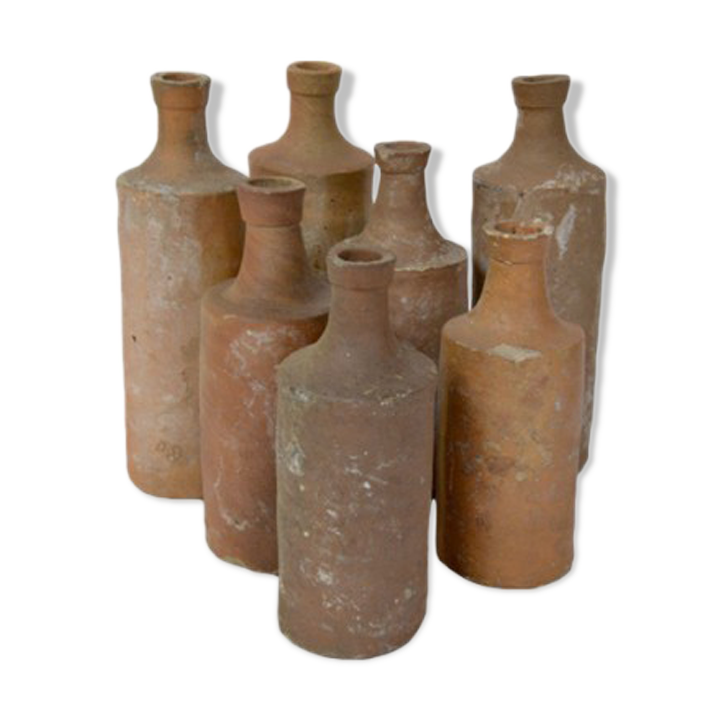 Lot of 7 1890 pharmacy bottles