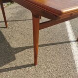 Table en teck avec rallonges par Johannes Andersen