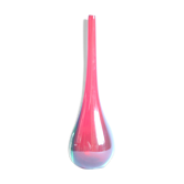 Vase Sommerso drop en rouge et bleu, Murano années 1950.