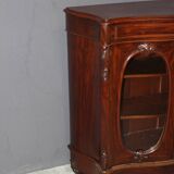 Napoleon III Curved Display Case in Mahogany Circa 1880