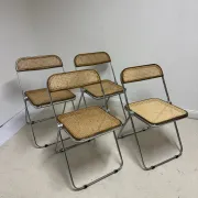 4 chaises Plia par Giancarlo Piretti