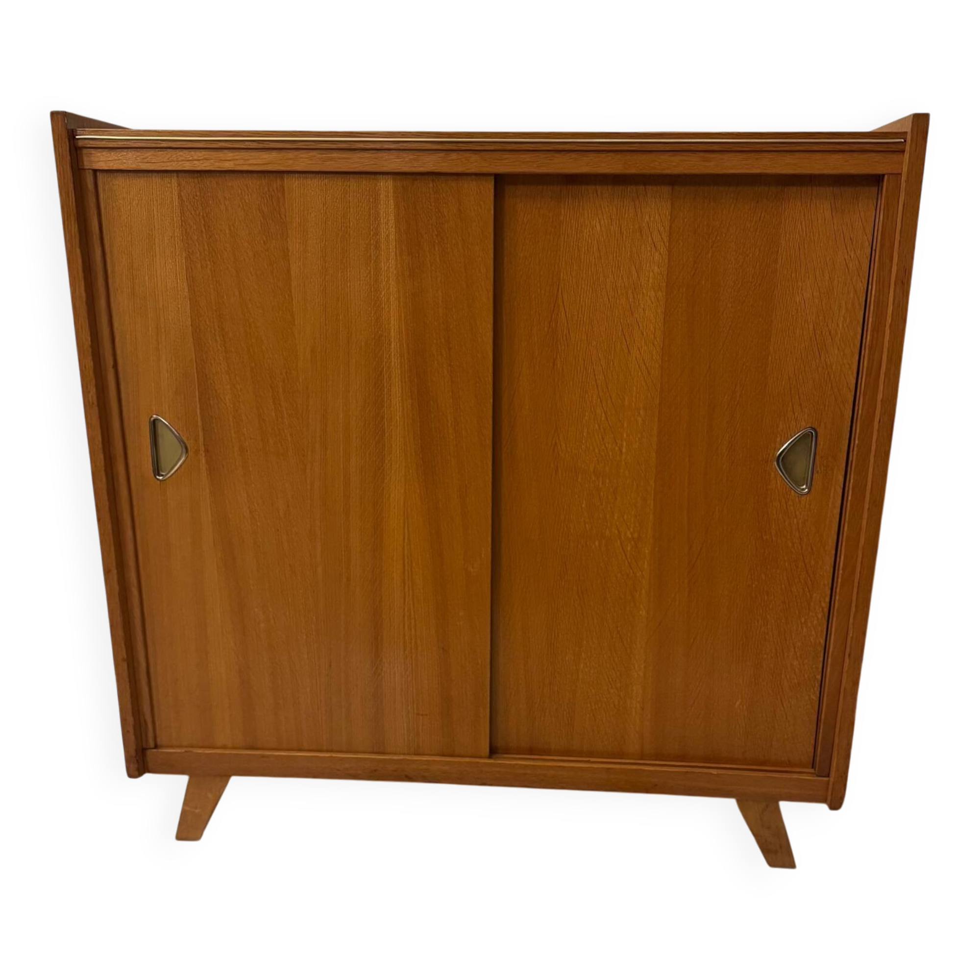 Vintage shoe cabinet with compass legs