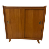 Vintage shoe cabinet with compass legs