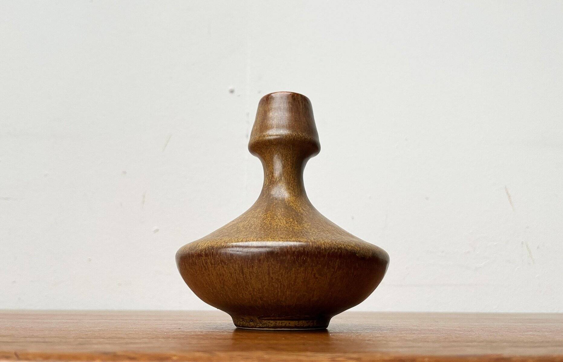 Mid-century German minimalist studio pottery vase, 1960s.
