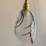 Suspension waterfall art deco tulips glass