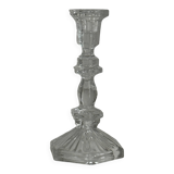 cut glass transparent candlestick