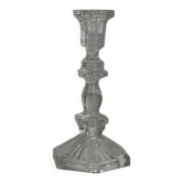 cut glass transparent candlestick
