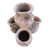Pot de fleurs multiple en terre cuite, terracotta 1960