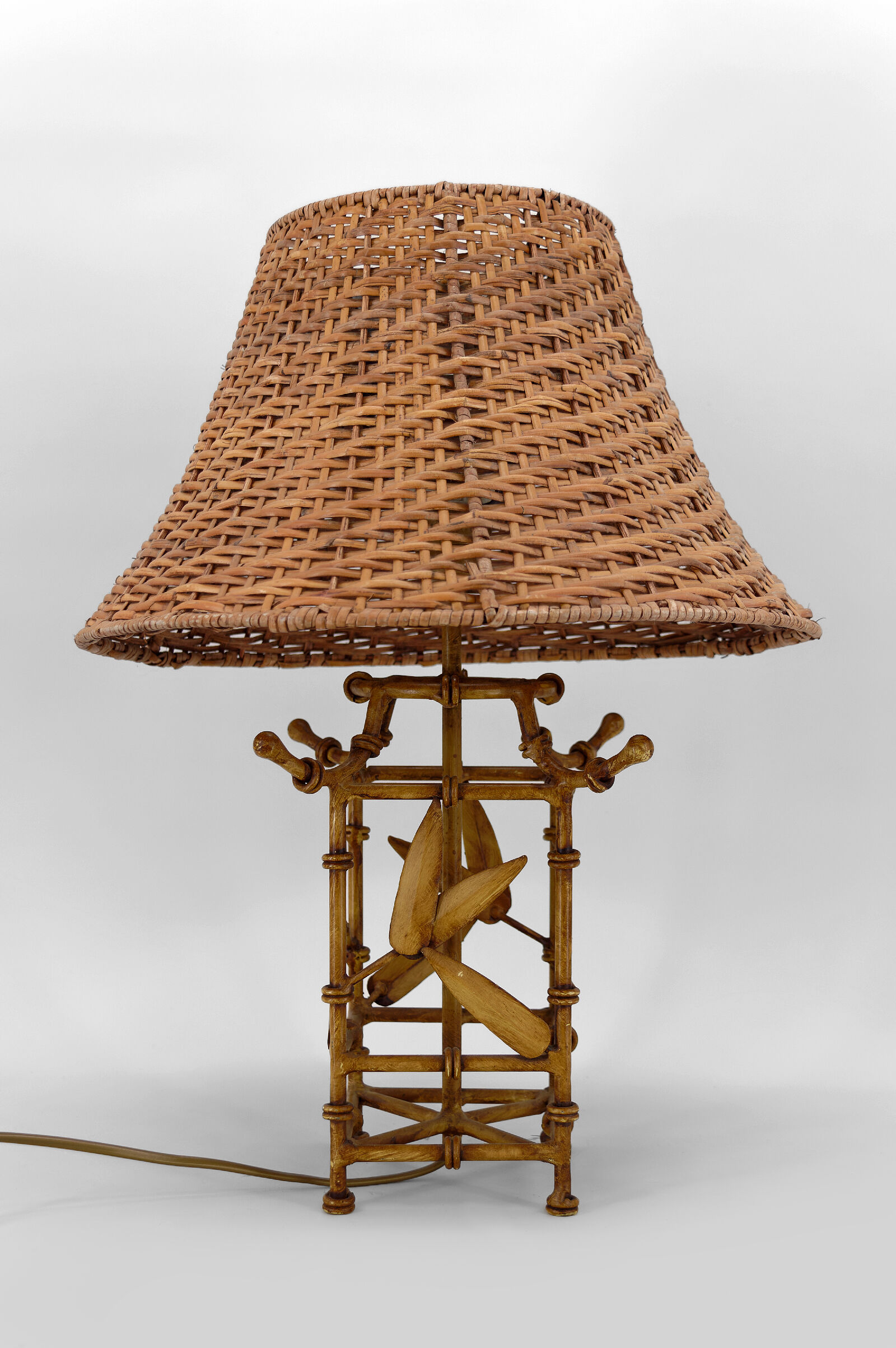 Japanese lamp imitation bamboo, circa 1970