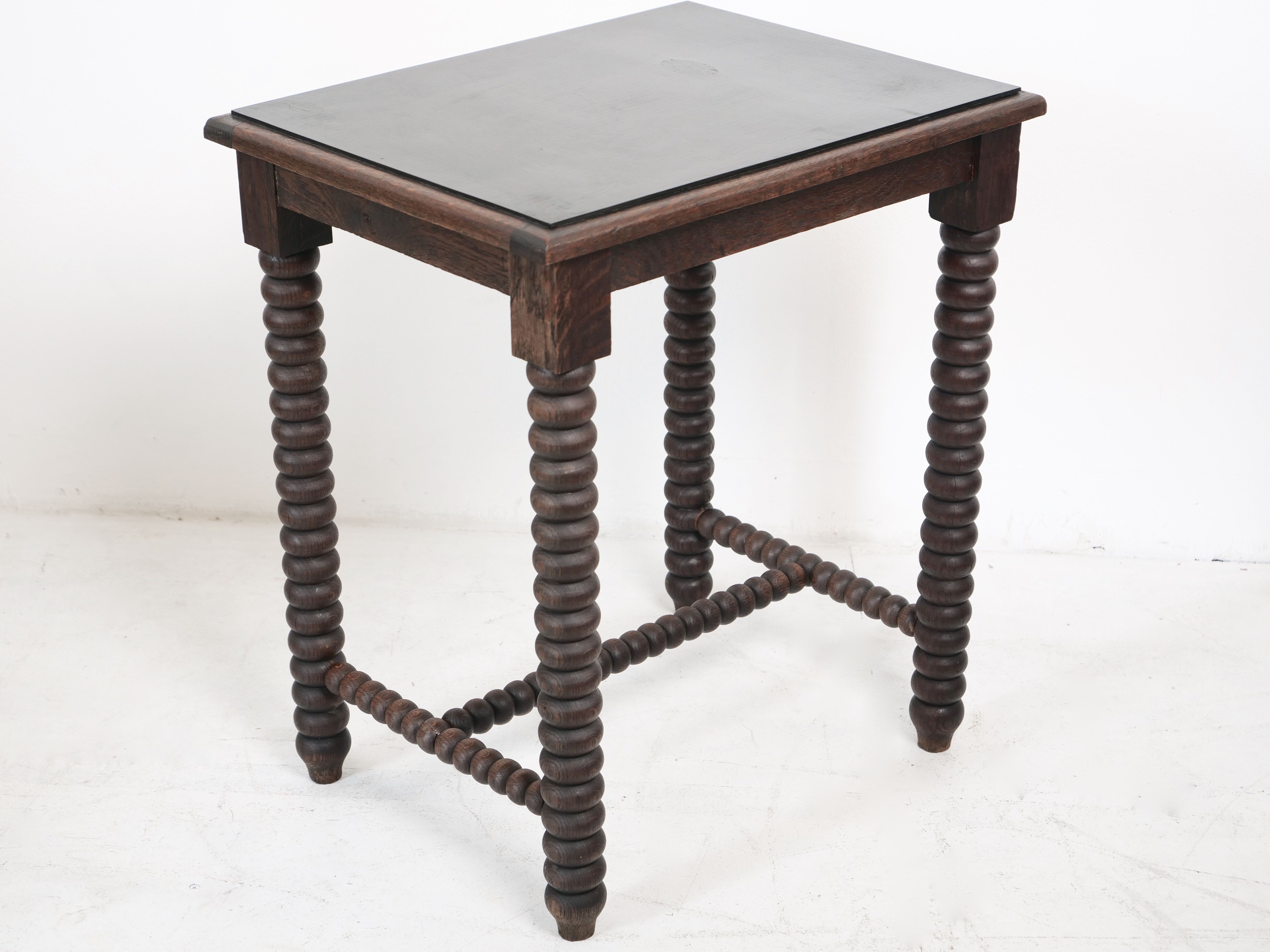 Wooden table legs in coils