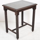 Wooden table legs in coils