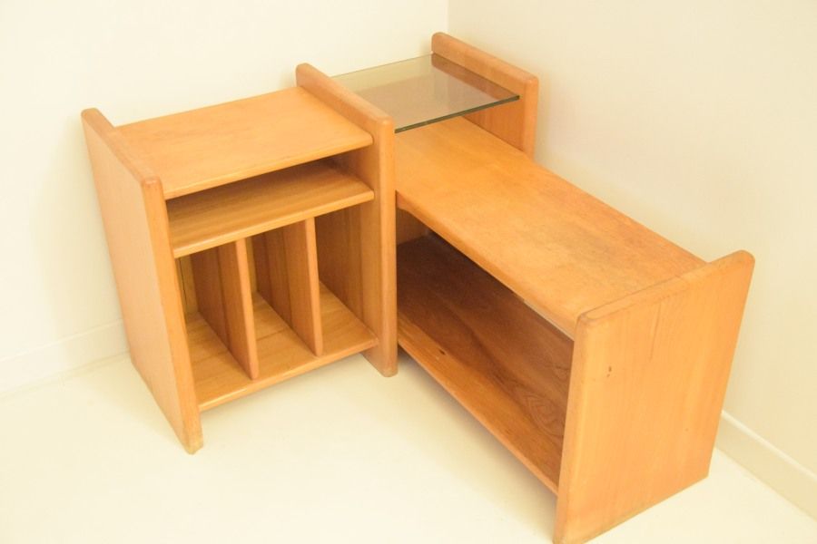 Corner bookcase 60s/70