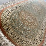 Tapis ovale Sino Hereke en soie
