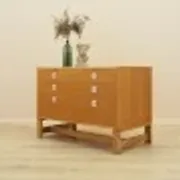 Danish oak and ash veneered chest of drawers with extendable top, 1970s