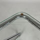 Vintage chrome glass coffee table 70s Space Age Bauhaus