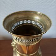 Vintage brass umbrella stand