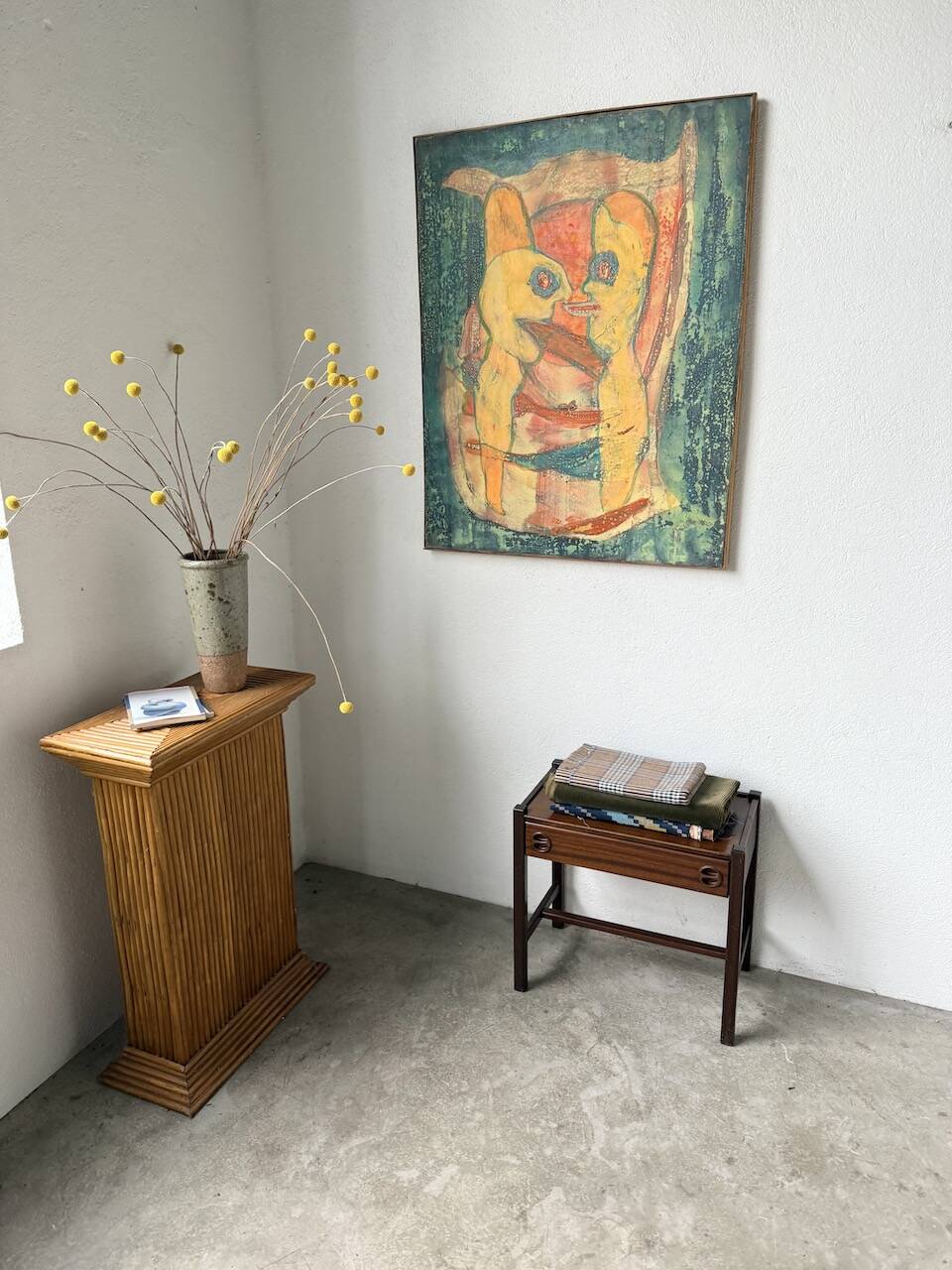 Jacques Hauville bedside table Roche Bobois mahogany