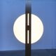 Lampadaire de style spatial suisse en plastique et contreplaqué des années 1960