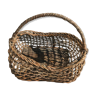 Vintage open wicker basket