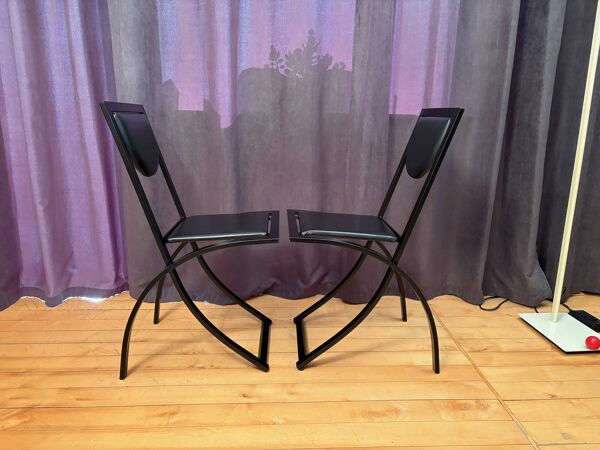 Pair of Sinus chairs designed by Karl Friedrich Förster, KFF, Germany, 1980