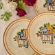 Set of 6 plates manufactured French HBCM