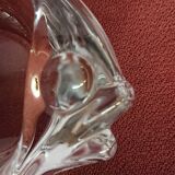 Empty fish-shaped crystal pocket