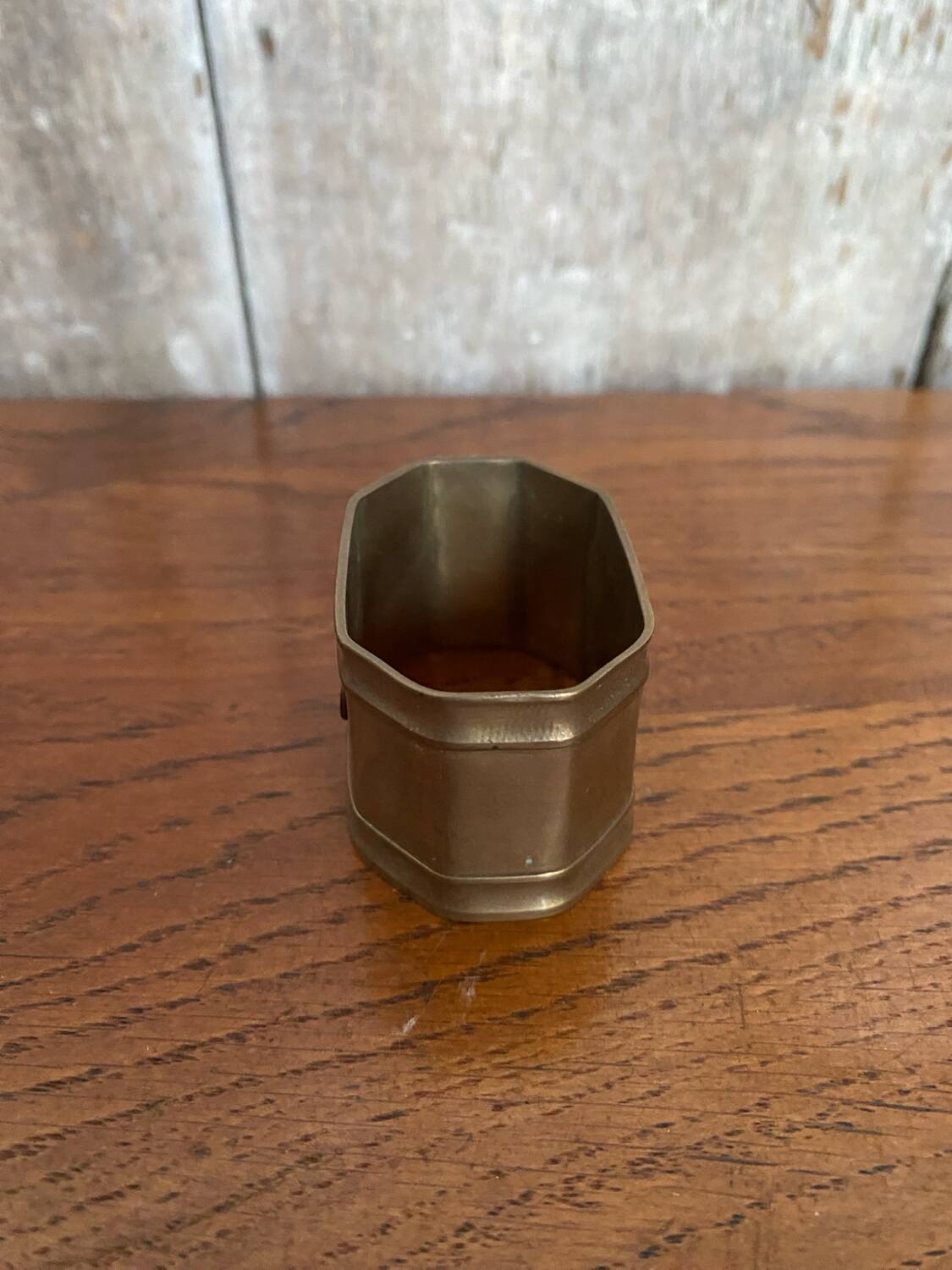 Antique Brass Napkin Ring + Vintage Marine Anchor #B668