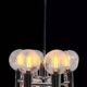Pair of chrome chandeliers by Motoko Ishii for Staff.