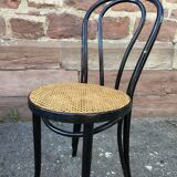 4 Viennese chairs curved wood Tuna blackened wood